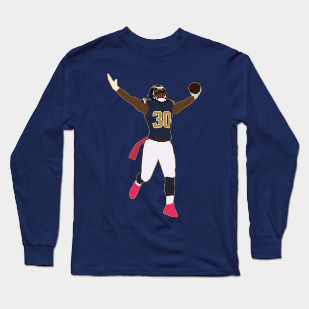Todd Gurley - LA Rams Long Sleeve T-Shirt by xavierjfong